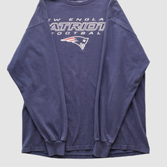 New England Patriots NFL 2000s Long Sleeve T-shirt - Navy Vintage sale