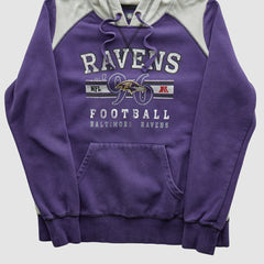Baltimore Ravens NFL 2010s Hooded Pullover Sweatshirt - Purple Vintage sale