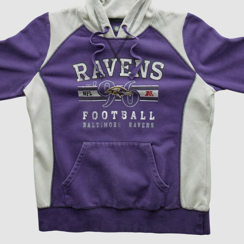 Baltimore Ravens NFL 2010s Hooded Pullover Sweatshirt - Purple Vintage sale