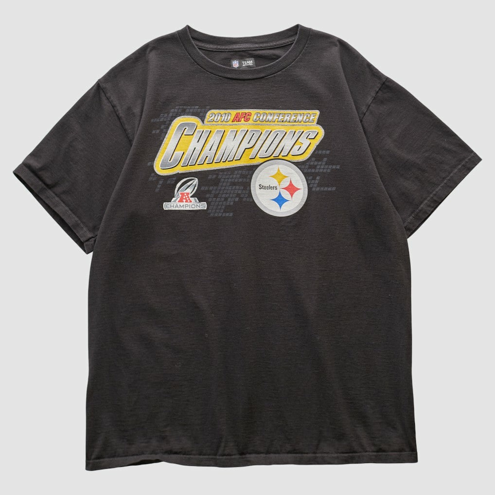 Pittsburgh Steelers NFL 2010 T-shirt - Black Vintage cheap