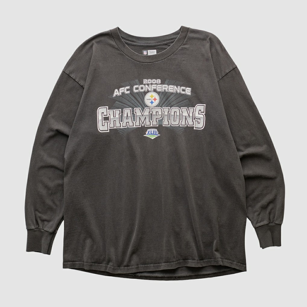 Pittsburgh Steelers NFL 2008 Long Sleeve T-shirt - Black Vintage online
