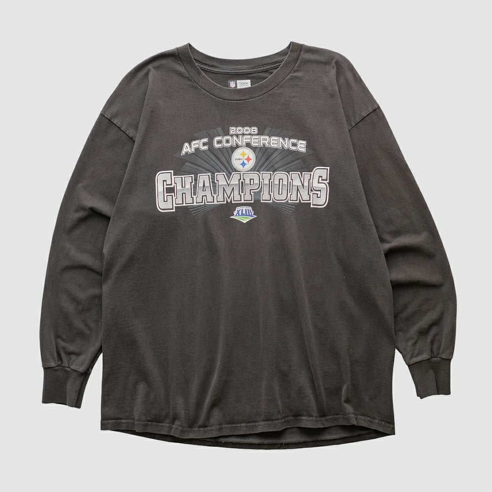 Pittsburgh Steelers NFL 2008 Long Sleeve T-shirt - Black Vintage online