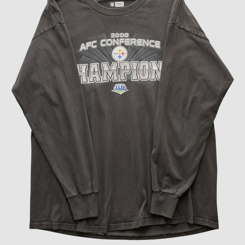 Pittsburgh Steelers NFL 2008 Long Sleeve T-shirt - Black Vintage online