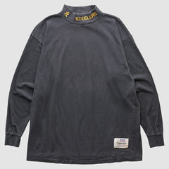 Pittsburgh Steelers 90s Long Sleeve T-shirt - Charcoal Vintage cheap