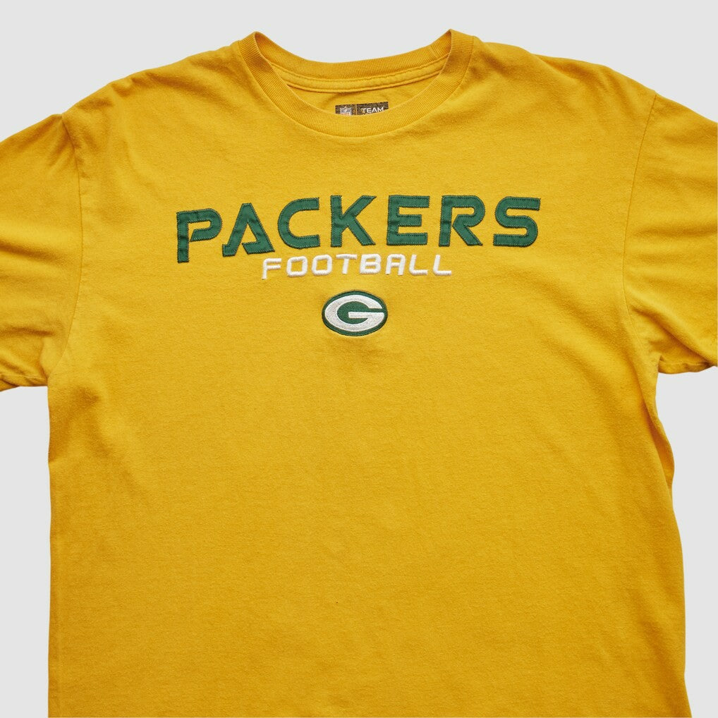 Green Bay Packers NFL 2000s T-shirt - Yellow Vintage on sale