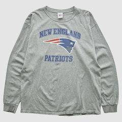 New England Patriots NFL 2000s Long Sleeve T-shirt - Heather Gray Vintage outlet