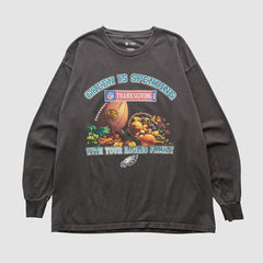 Philadelphia Eagles NFL 2008 Long Sleeve T-shirt - Charcoal Vintage outlet