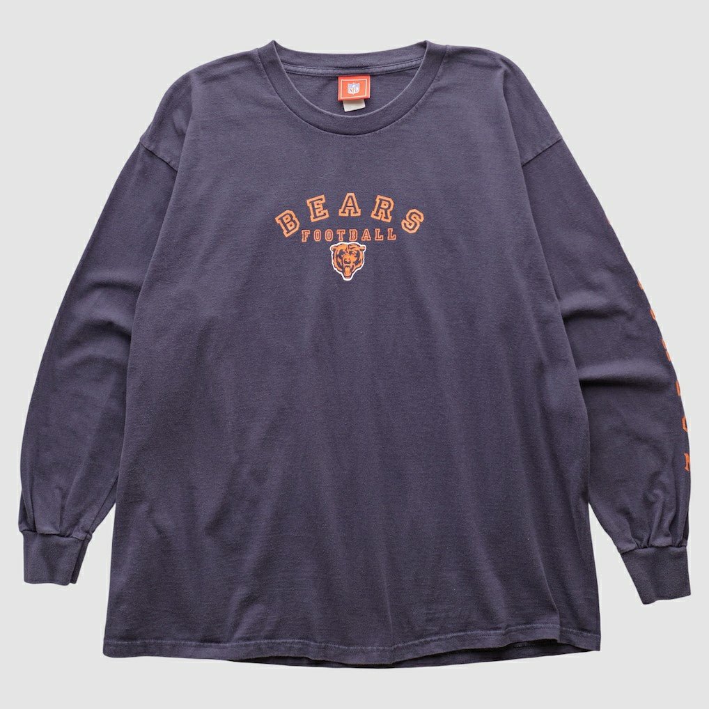 Chicago Bears NFL 2000s Long Sleeve T-shirt - Navy Vintage sale