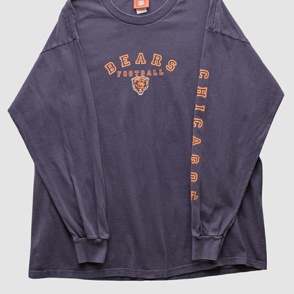 Chicago Bears NFL 2000s Long Sleeve T-shirt - Navy Vintage sale