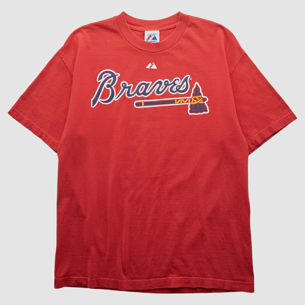 Atlanta Braves Majestic 2010 T-shirt Red Vintage
