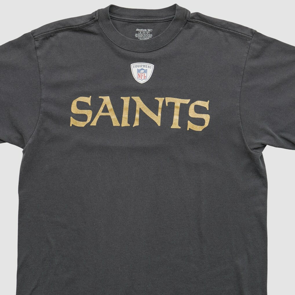 New Orleans Saints Reebok 2000s T-shirt - Charcoal Vintage sale