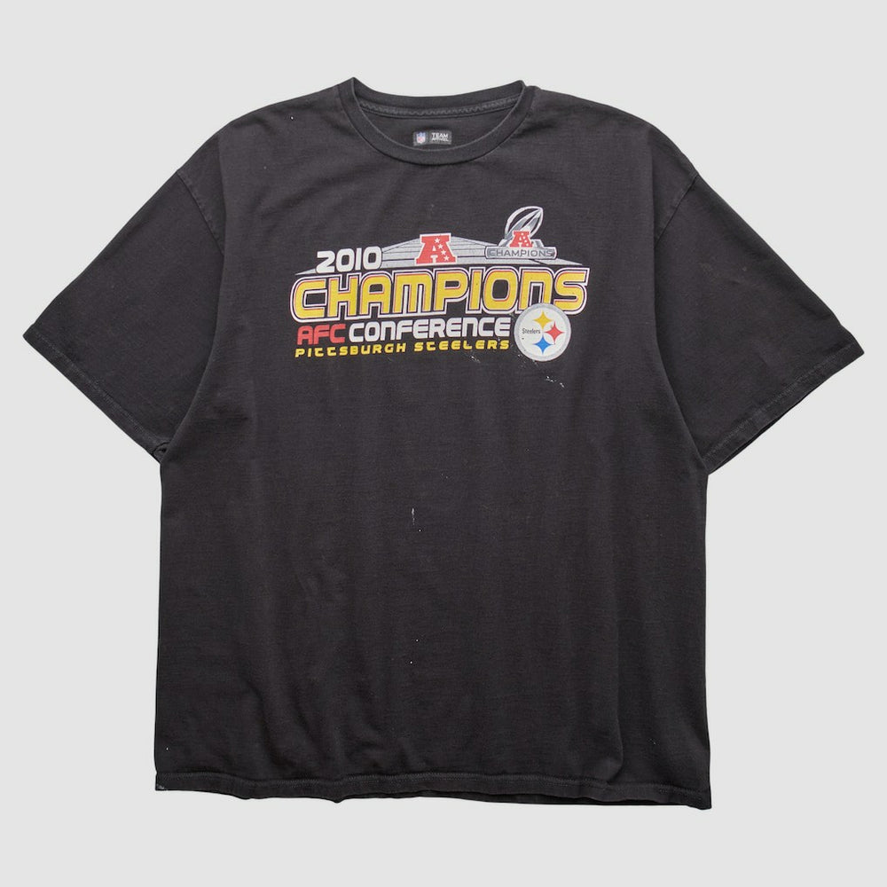 Pittsburgh Steelers NFL 2010 T-shirt - Black Vintage cheap