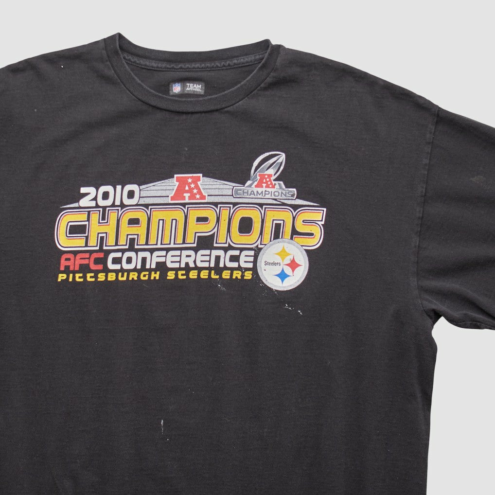 Pittsburgh Steelers NFL 2010 T-shirt - Black Vintage cheap