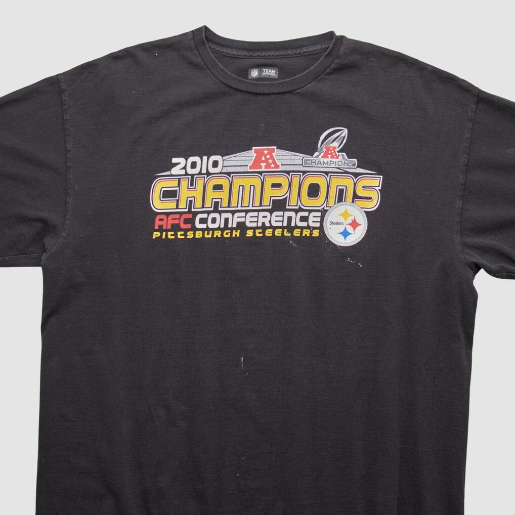 Pittsburgh Steelers NFL 2010 T-shirt - Black Vintage cheap