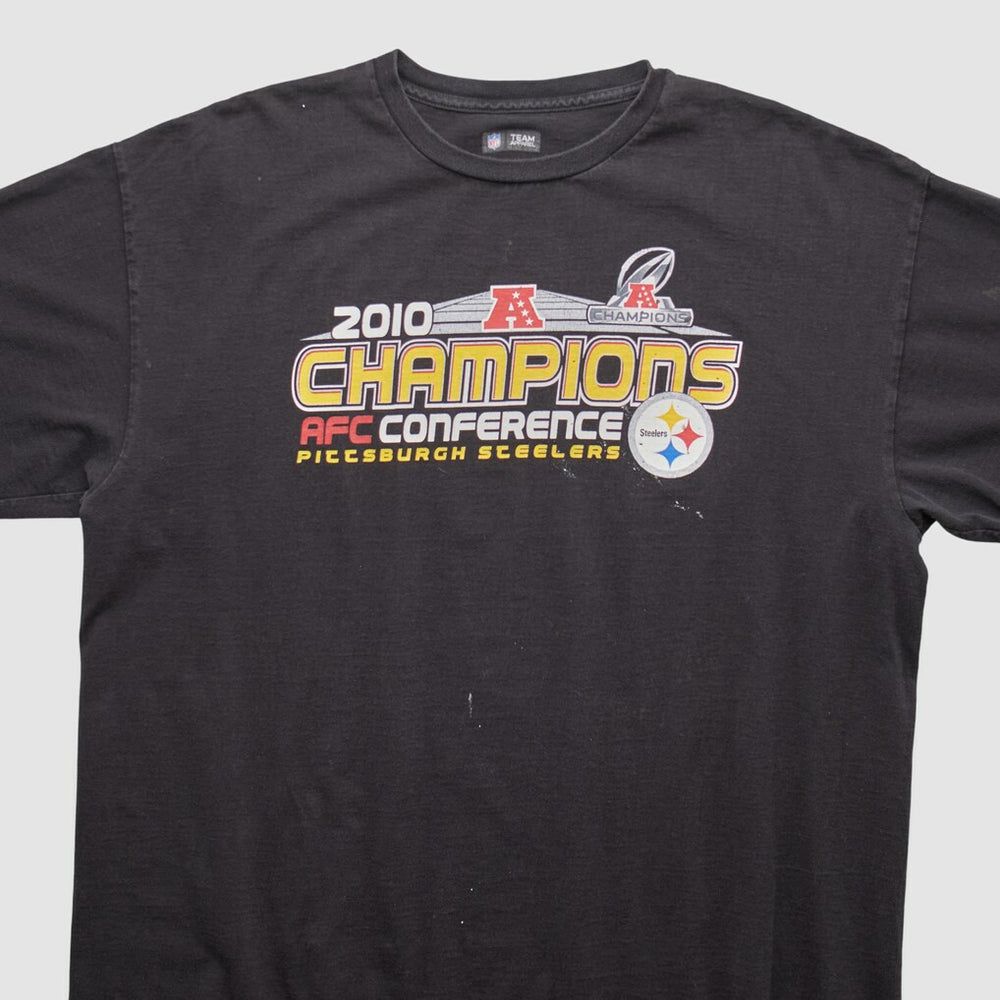Pittsburgh Steelers NFL 2010 T-shirt - Black Vintage cheap