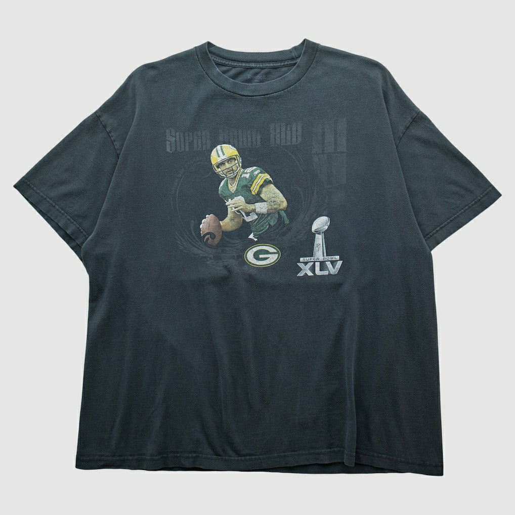 Green Bay Packers Reebok 2011 T-shirt - Charcoal Vintage for sale