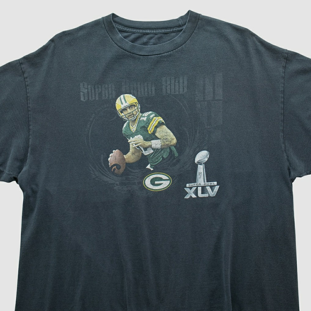 Green Bay Packers Reebok 2011 T-shirt - Charcoal Vintage for sale