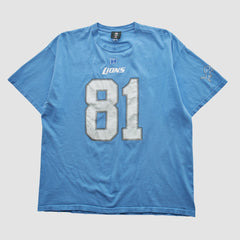 Detroit Lions NFL 2010s T-shirt - Light Blue Vintage on sale