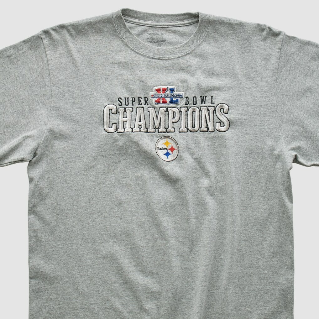 Pittsburgh Steelers Reebok 2006 Long Sleeve T-shirt - Gray Vintage outlet