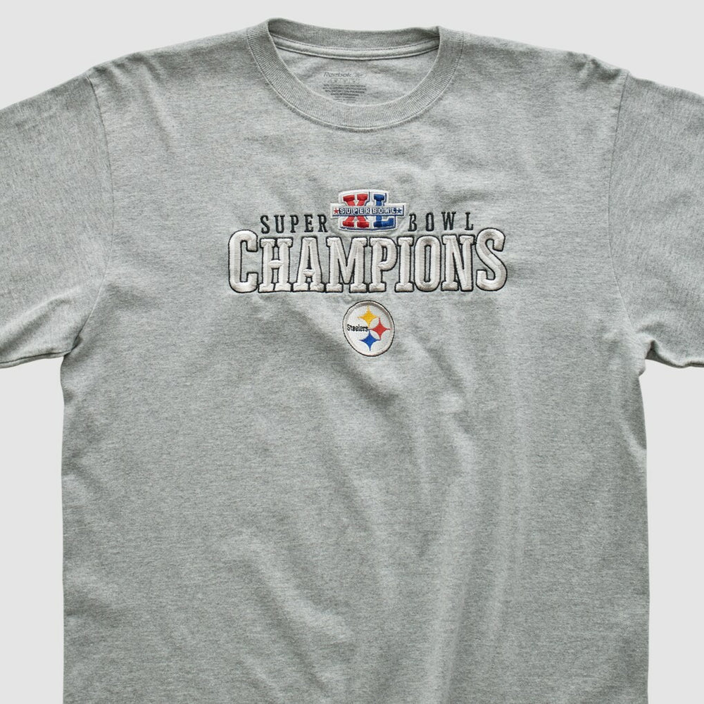 Pittsburgh Steelers Reebok 2006 Long Sleeve T-shirt - Gray Vintage outlet