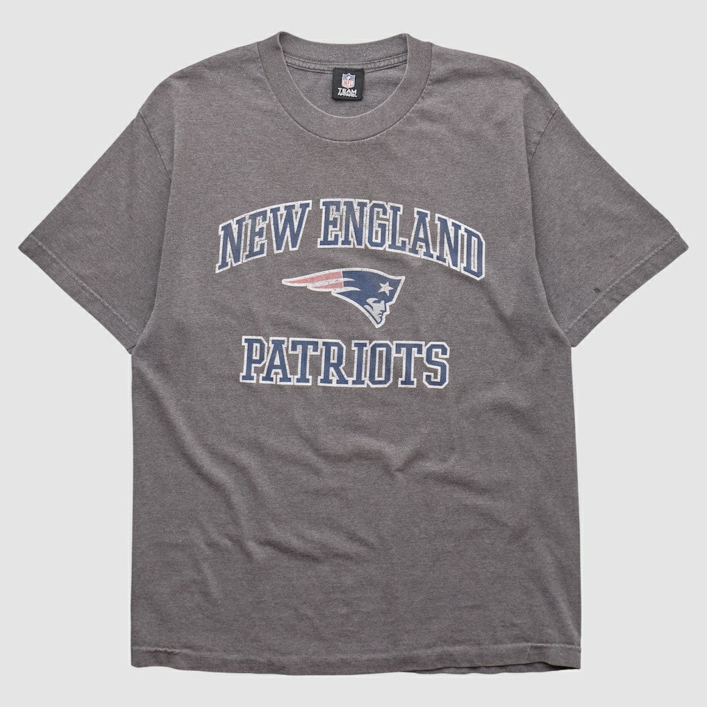 New England Patriots NFL 2010s T-shirt - Heather Gray Vintage discount