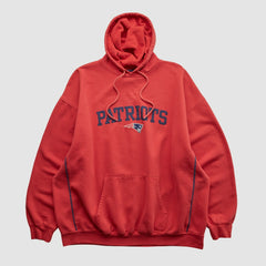 New England Patriots NFL 2000s Hooded Pullover Sweatshirt - Red Vintage sale
