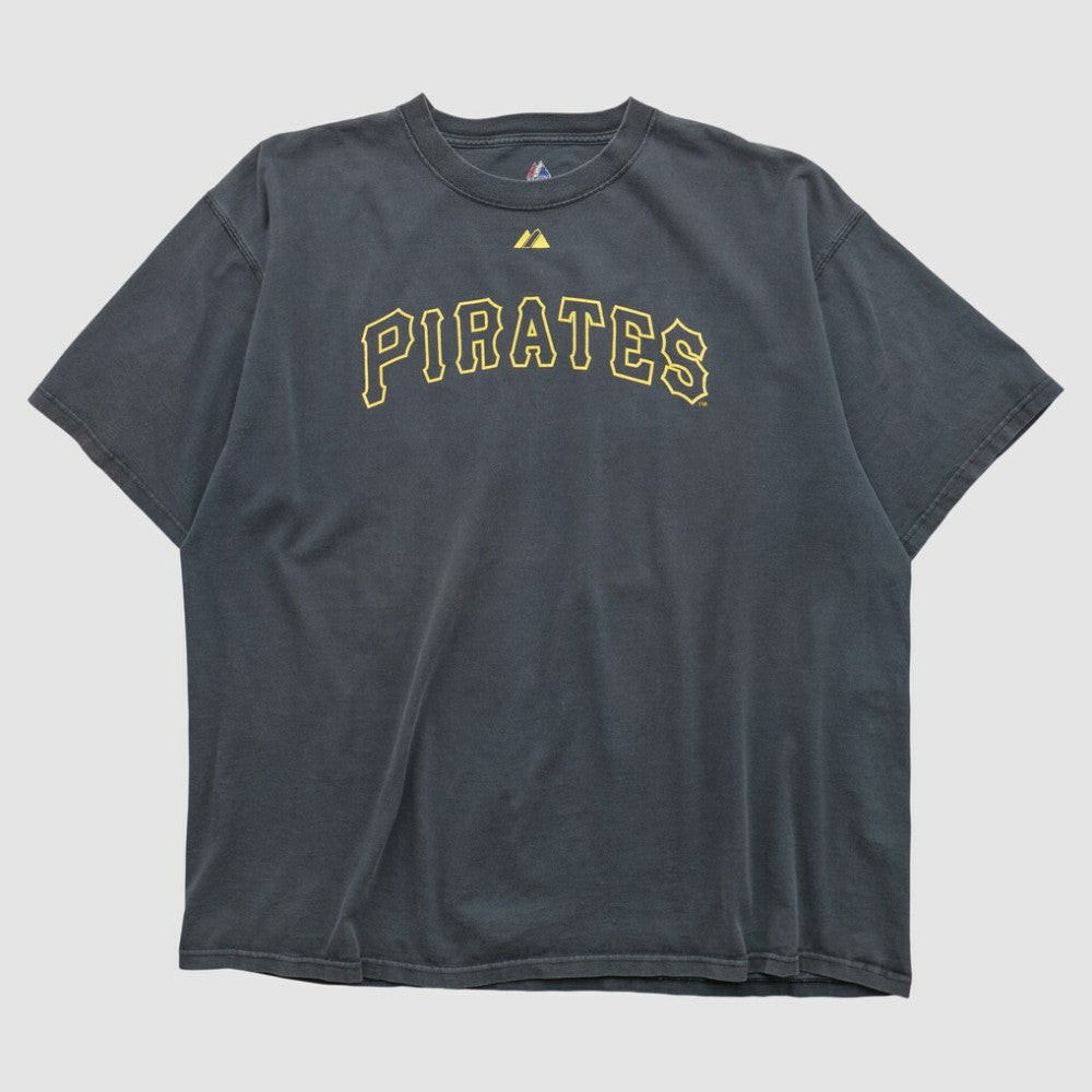Pittsburgh Pirates Majestic 2000s T-shirt Charcoal Vintage
