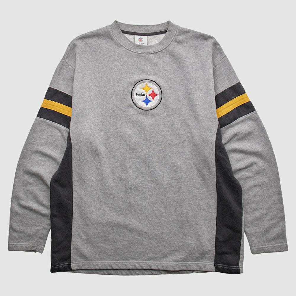 Pittsburgh Steelers NFL 2010s Pullover Sweatshirt - Heather Gray Vintage sale