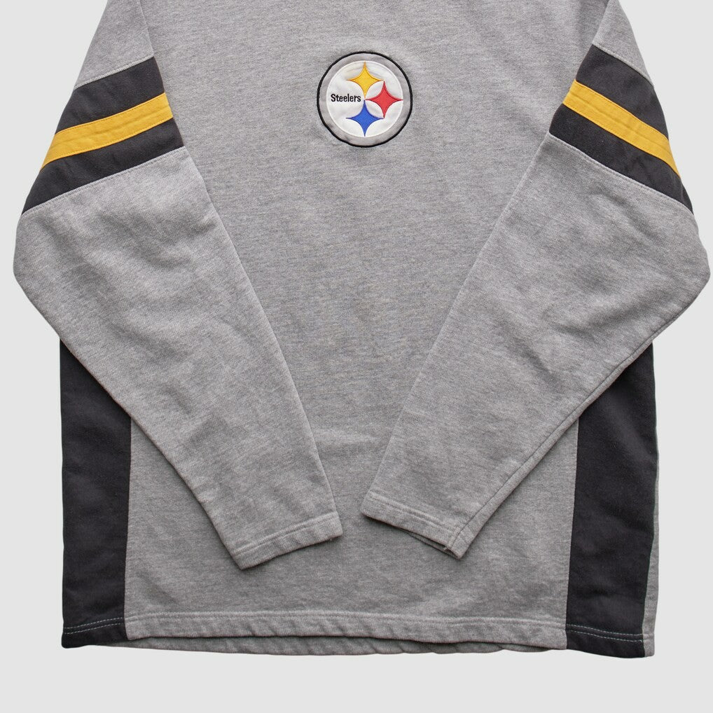 Pittsburgh Steelers NFL 2010s Pullover Sweatshirt - Heather Gray Vintage sale