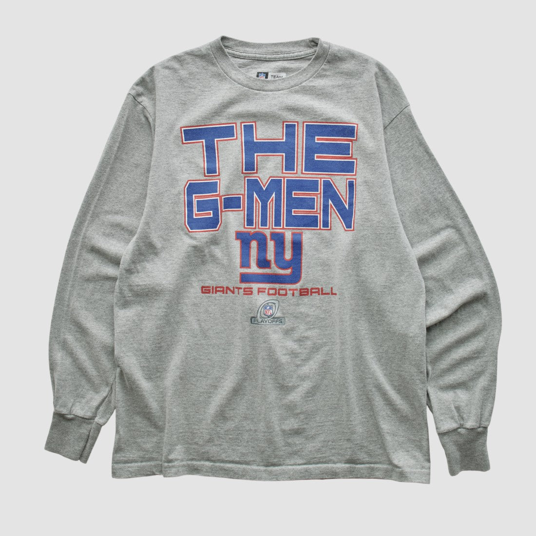 New York Giants NFL 2010s Long Sleeve T-shirt - Heather Gray Vintage outlet