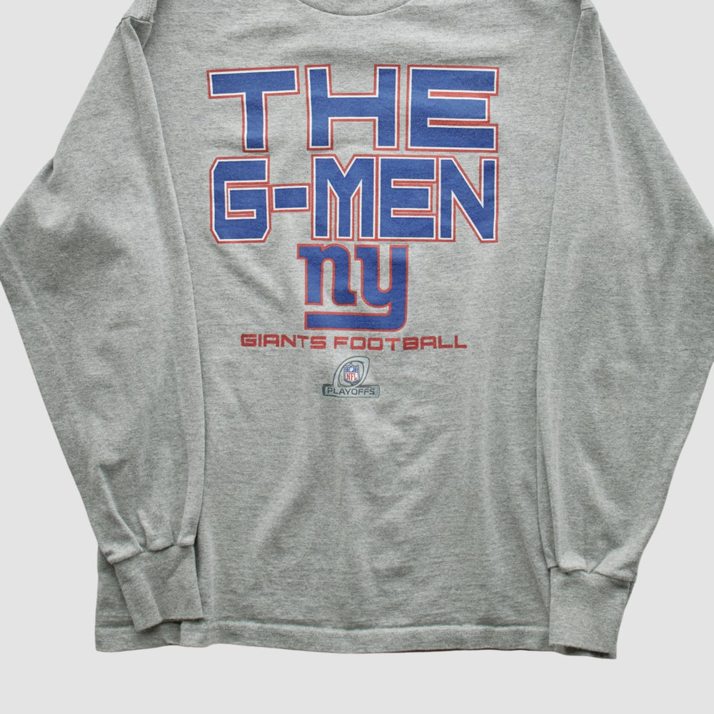 New York Giants NFL 2010s Long Sleeve T-shirt - Heather Gray Vintage outlet