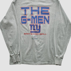 New York Giants NFL 2010s Long Sleeve T-shirt - Heather Gray Vintage outlet