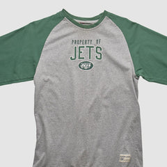 New York Jets NFL 2000s Long Sleeve T-shirt - Heather Gray Vintage outlet