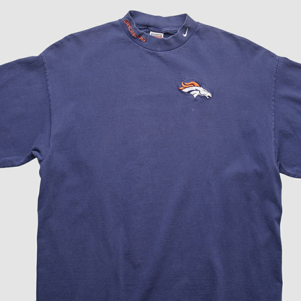 Denver Broncos 90s Pullover Sweatshirt - Navy Vintage for sale