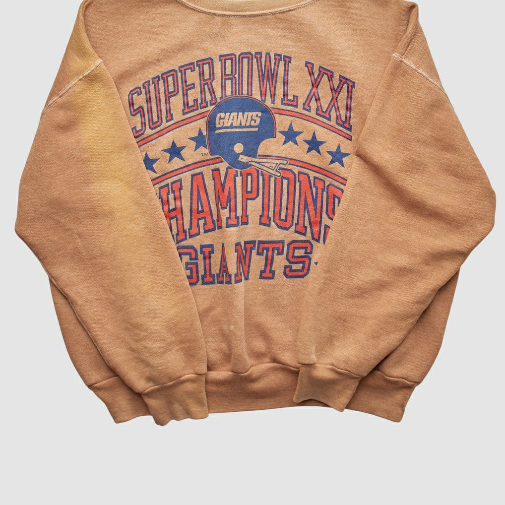 New York Giants Signal 1987 Pullover Sweatshirt - Tan Vintage cheap