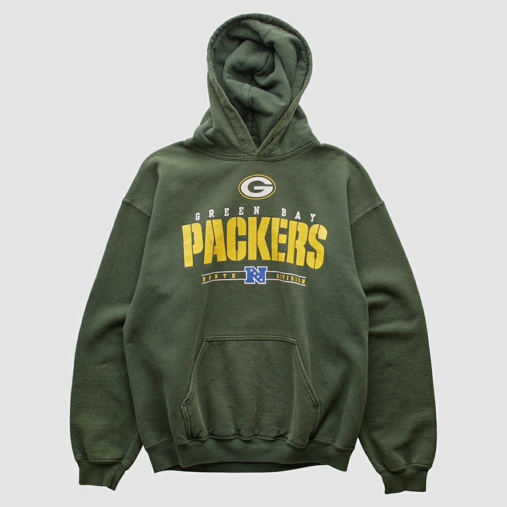 Green Bay Packers NFL 2000s Hooded Pullover Sweatshirt - Green Vintage online