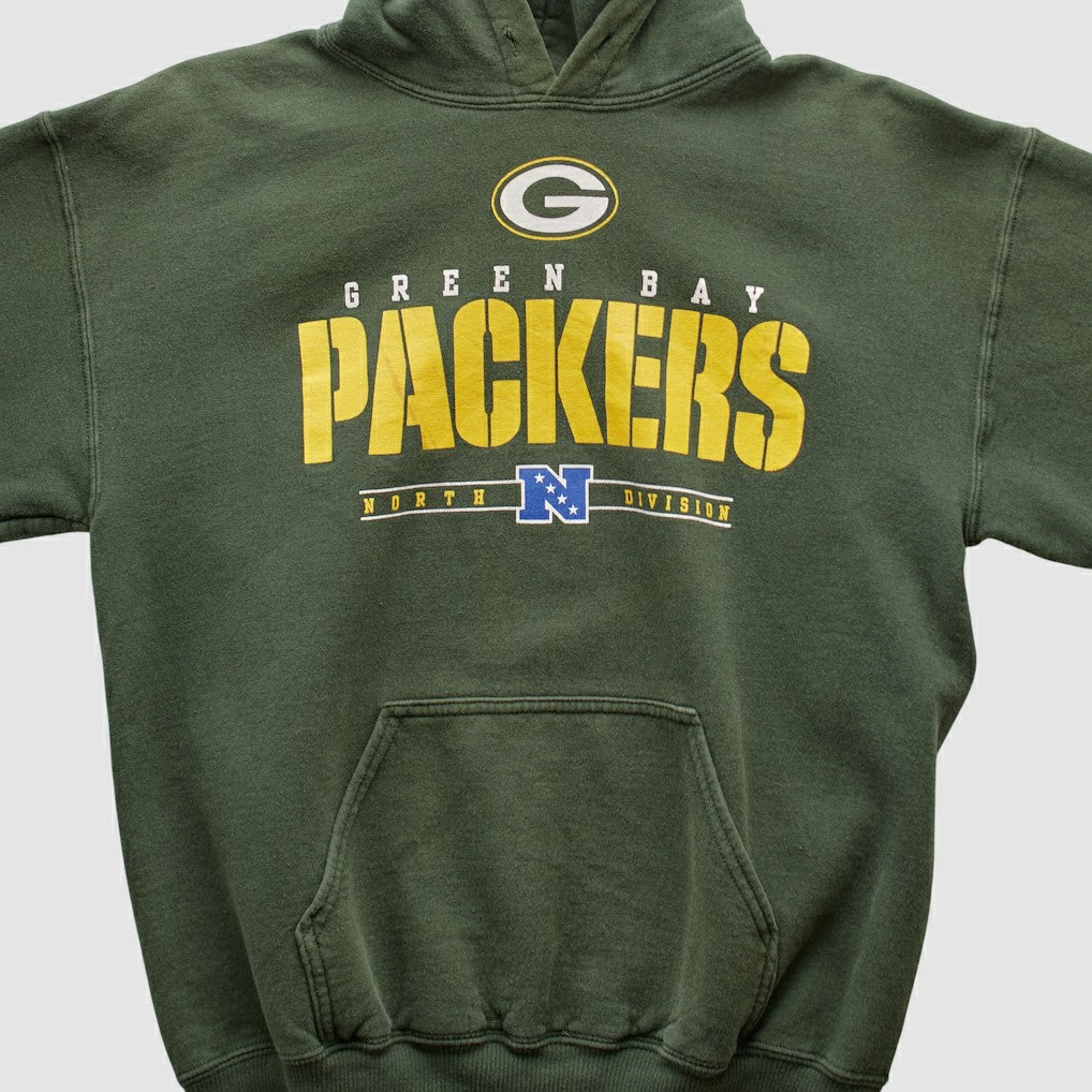 Green Bay Packers NFL 2000s Hooded Pullover Sweatshirt - Green Vintage online