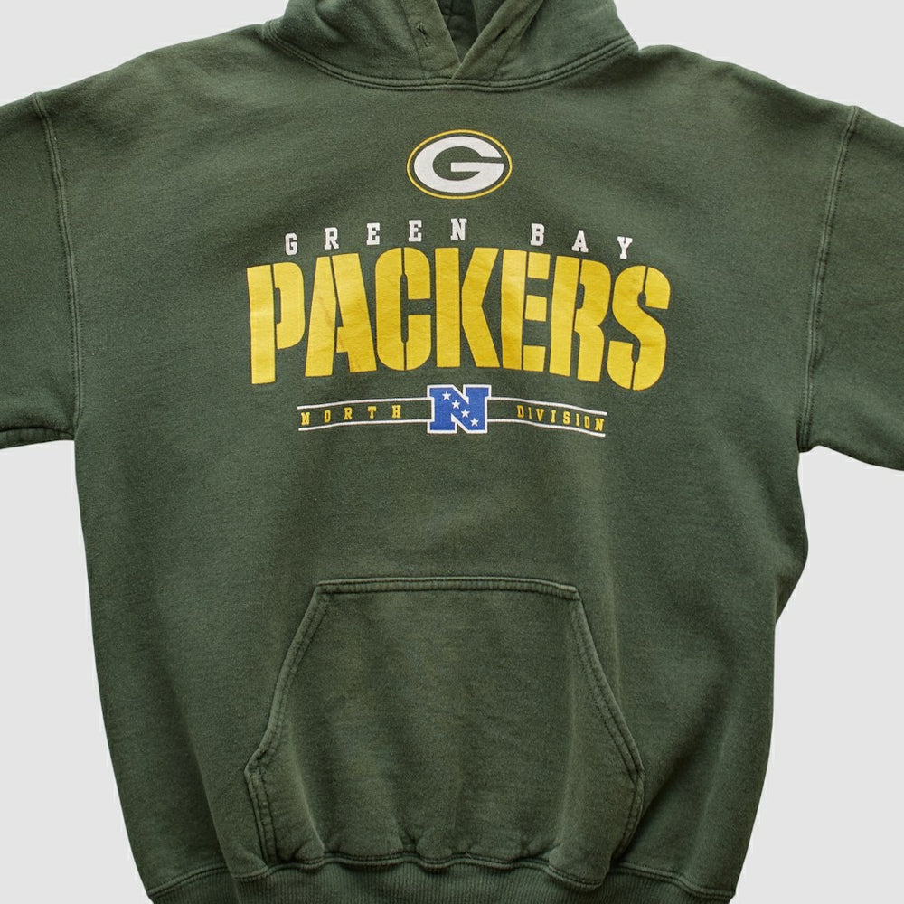 Green Bay Packers NFL 2000s Hooded Pullover Sweatshirt - Green Vintage online