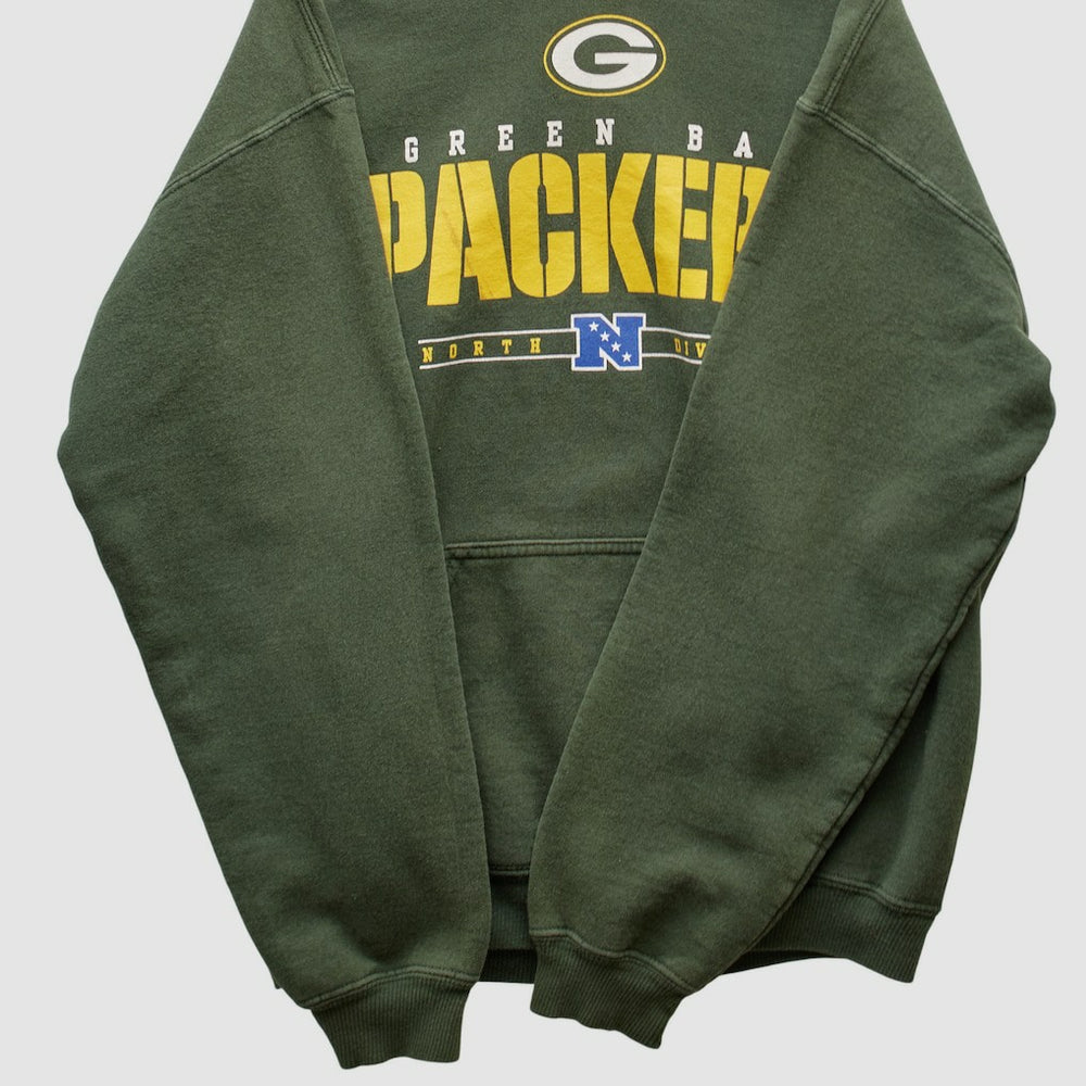 Green Bay Packers NFL 2000s Hooded Pullover Sweatshirt - Green Vintage online
