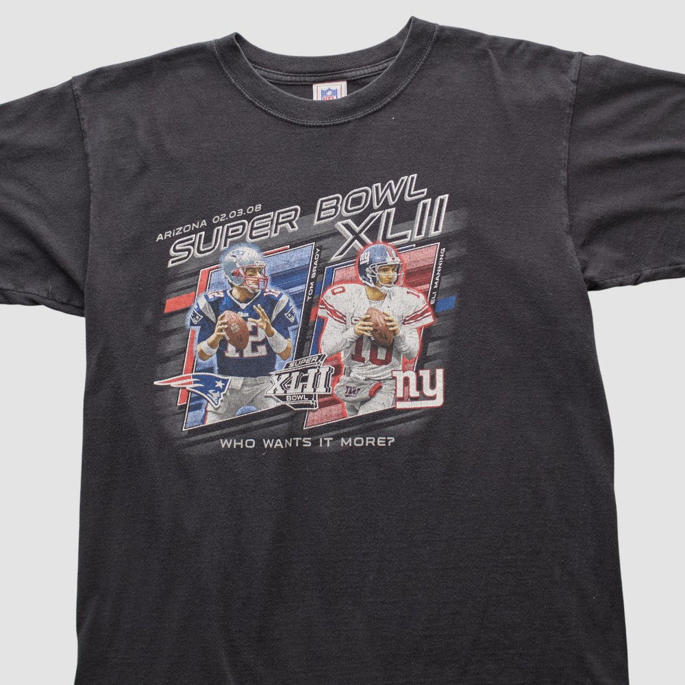 Superbowl XLII NFL 2008 T-shirt - Black Vintage online
