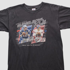 Superbowl XLII NFL 2008 T-shirt - Black Vintage online