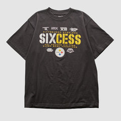 Pittsburgh Steelers Reebok 2009 T-shirt - Black Vintage on sale