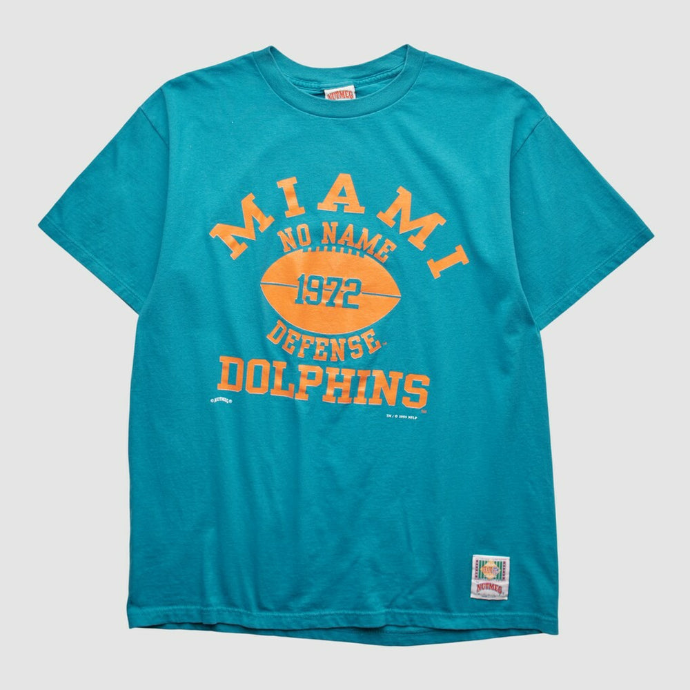 Miami Dolphins Nutmeg Mills 1994 T-shirt - Teal Vintage outlet