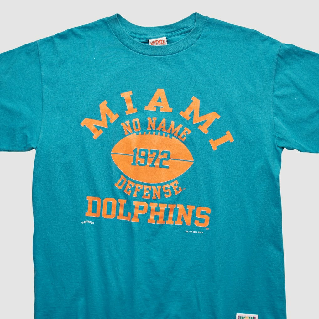 Miami Dolphins Nutmeg Mills 1994 T-shirt - Teal Vintage outlet