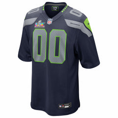 Seattle Seahawks Super Bowl LX Patch Custom Game Jersey - College Navy discount
