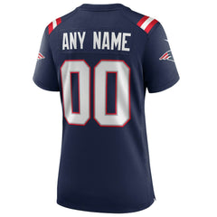 New England Patriots Women's Super Bowl LX Patch Custom Game Jersey - Navy discount