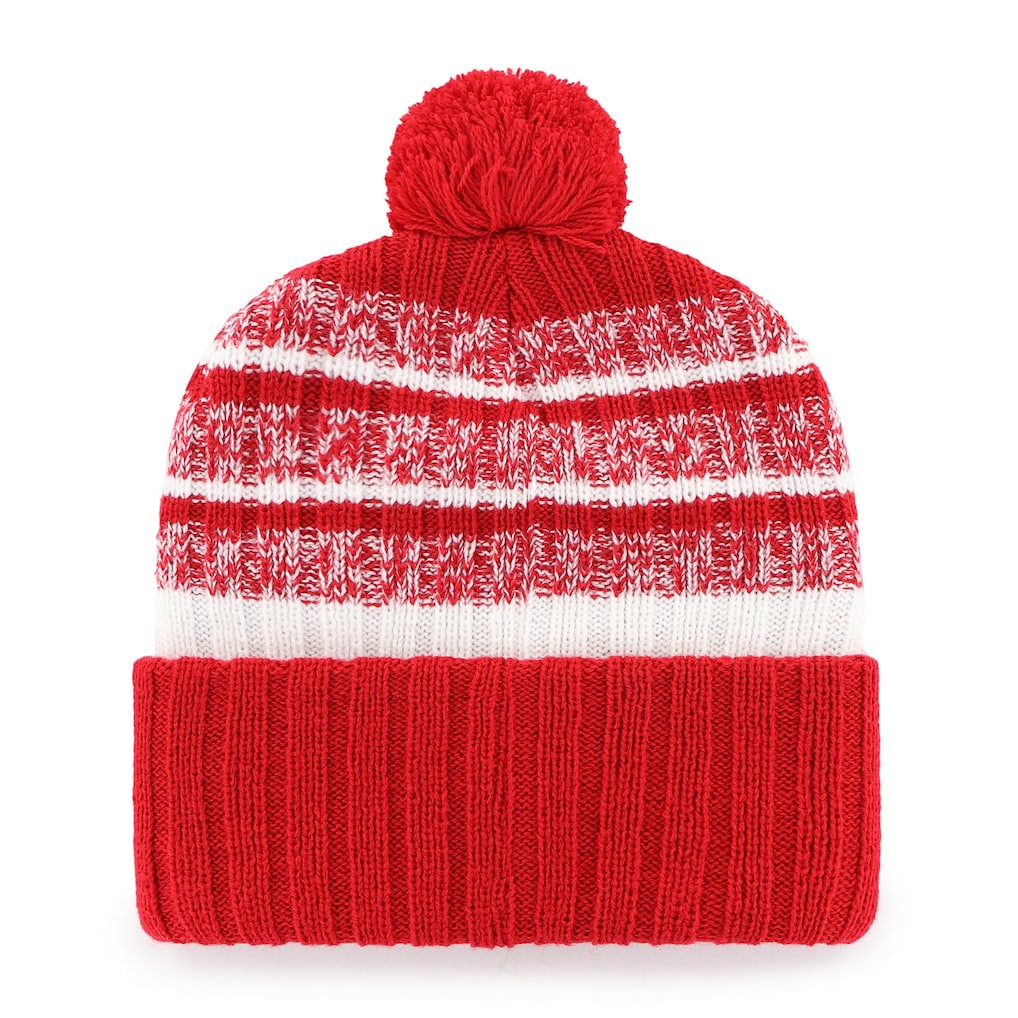 New England Patriots '47 Local Cuffed Knit Hat with Pom - Red cheap