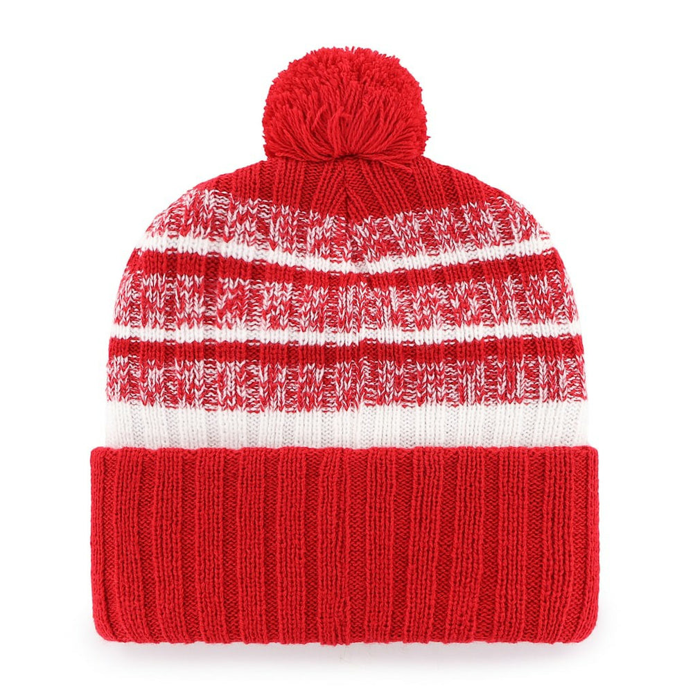 New England Patriots '47 Local Cuffed Knit Hat with Pom - Red cheap