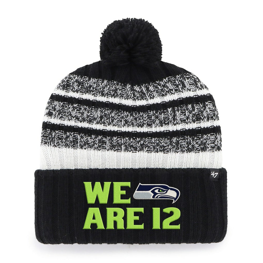 Seattle Seahawks '47 Local Cuffed Knit Hat with Pom - Black on sale