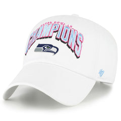Seattle Seahawks '47 Super Bowl LX Champions Side Patch Clean Up Adjustable Hat - White sale